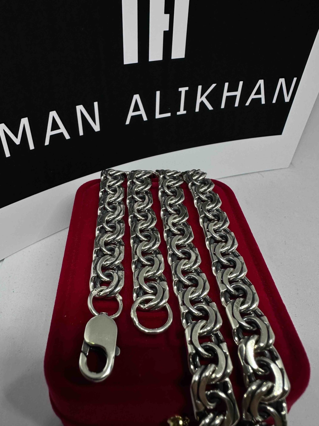 IMAN ALIKHAN Цепь ИманАлихан длина 65 см, вес 109 г серебро, плетение бисмарк