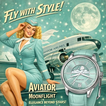 Кварцевые Aviator V.1.33.0.261.4 нержавеющая сталь