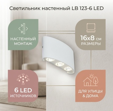Бра настенный LB LED, белый
