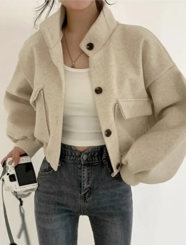 Бомбер Fashion бежевый