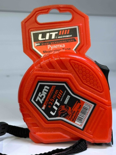 Lit рулетка бытовая, строительная LIT-190829, 7.5 м х 25 мм