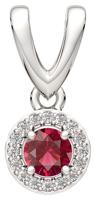 Подвеска Lucente Silver ZO-0440336 вес 0.76 г серебро, корунд, фианит