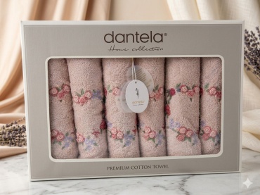Набор полотенец Dantela 90x50 см, хлопок, 6 шт,
