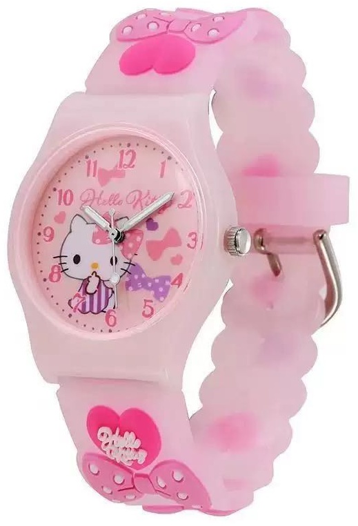 Кварцевые Hello Kitty Часы наручные для девочки пластик