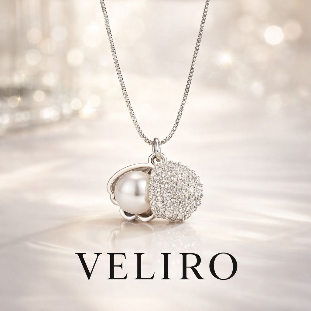 Колье VELIRO 100225 длина 45 см вес 2 г серебро, без вставок
