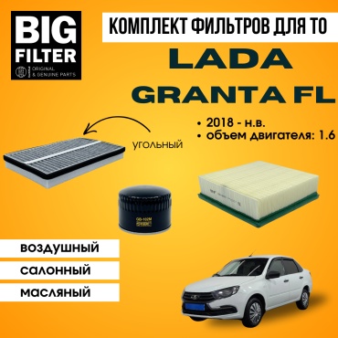 BIG FILTER комплект фильтров GB-102M+GB-9597PL+GB-9831/C