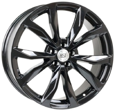 Replica RST R009 7.5x19/5x108 D65.1 ET36 4 диска черный, серебристый