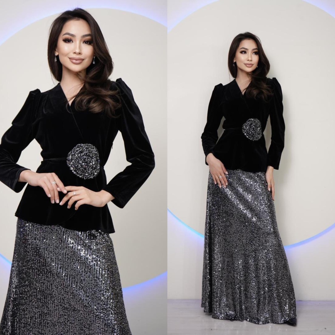 Повседневное платье NUR Collection серый