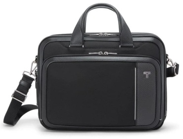 Портфель TUMI натуральная кожа, нейлон черный