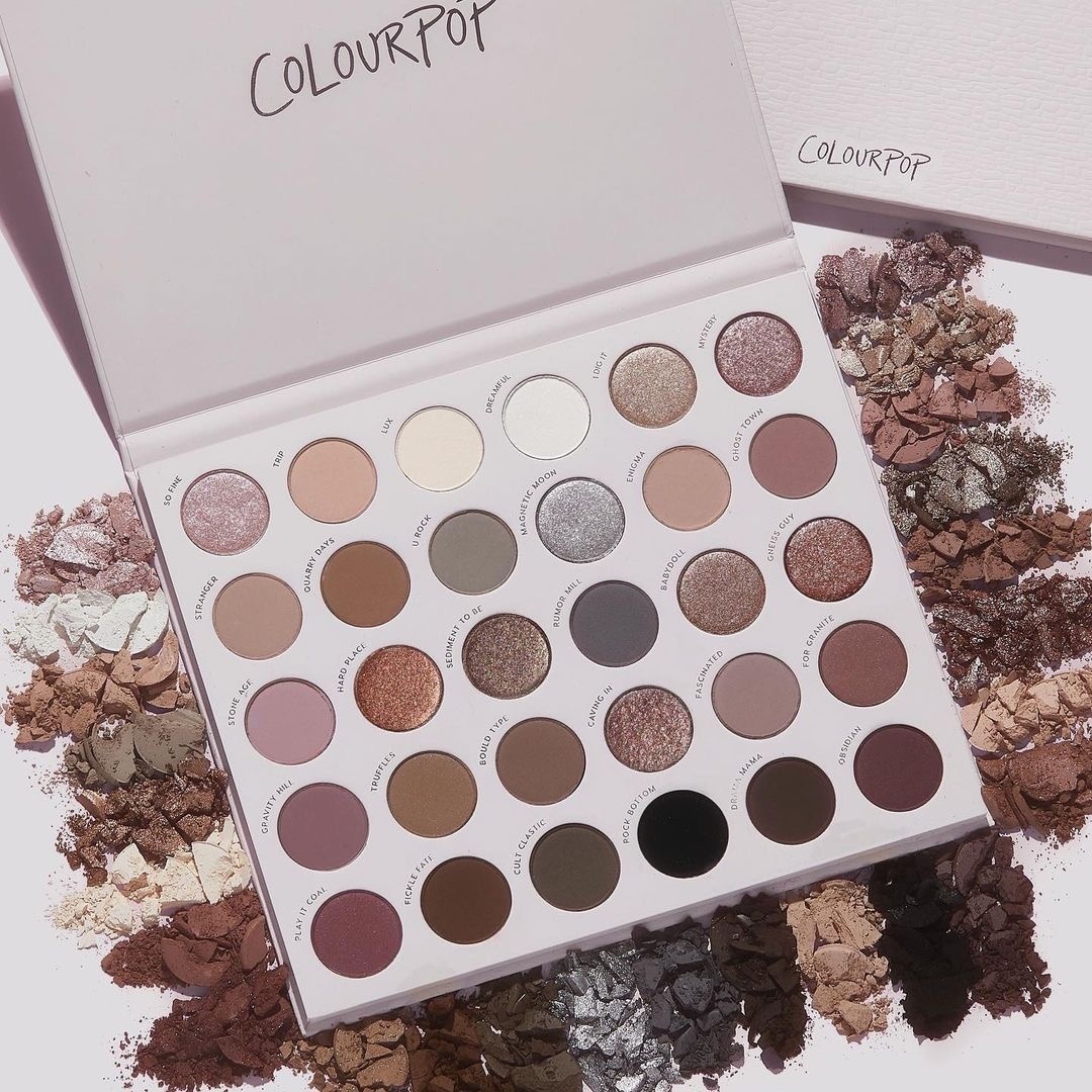 ColourPop тени прессованные Stone Cold Fox Холодные Серо-коричневые