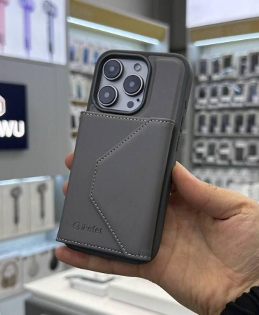 Чехол iPefet для Apple iPhone 14 Pro Max серый