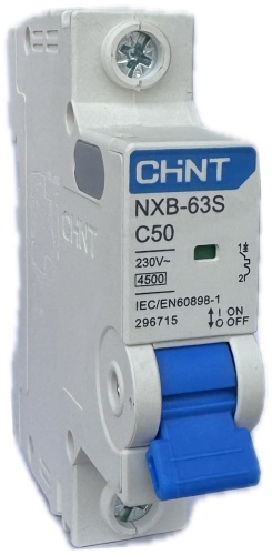 CHINT автоматический выключатель 1P 50 A, 4.5 кА, 230 В