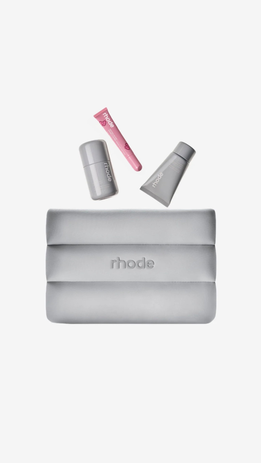 Rhode the winter kit THREE COZY SKIN ESSENTIALS с косметичкой набор по уходу за лицом для женщин