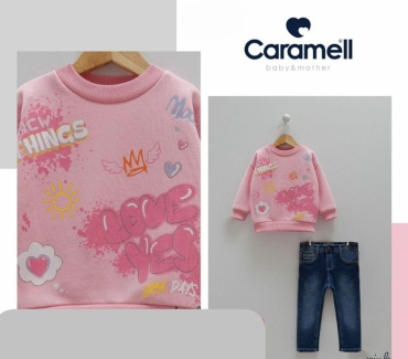 Комплект Caramell синий, розовый
