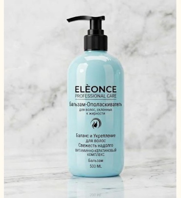 ELEONCE бальзам Бальзам для жирных волос Eleonce Бережное очищение и свежесть 500 мл