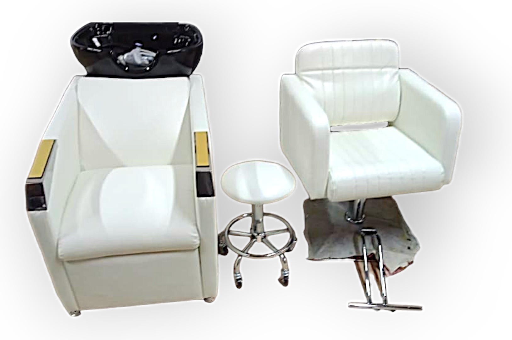 Zere мойка парикмахерская белый, черный 65х80 см