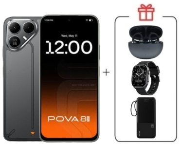 TECNO Pova 8 5G 8 ГБ/256 ГБ черный + подарок