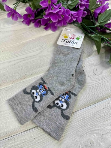 Носки 30383299_465850532 1 пара серый 3-4 года