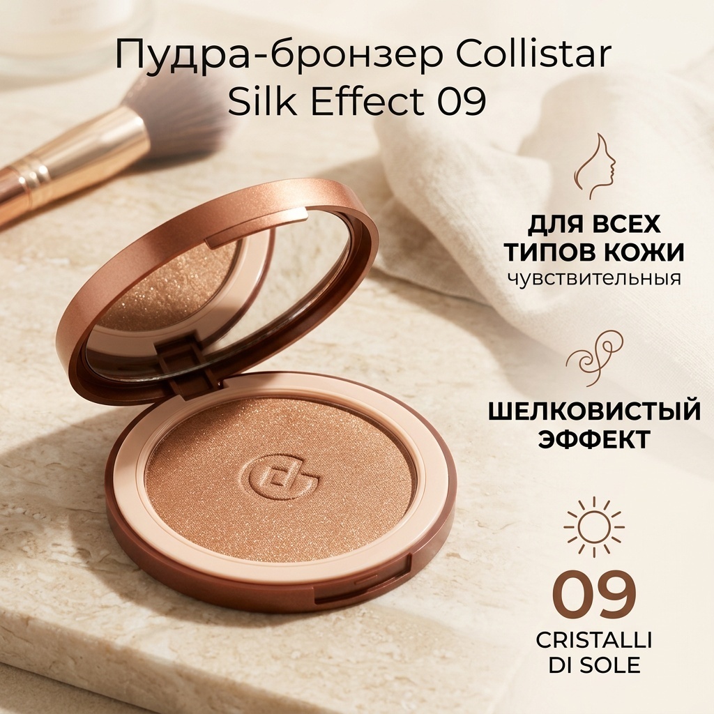 Collistar Silk Effect Bronzing Powder Bronzer пудра-бронзер 09 - CRISTALLI DI SOLE