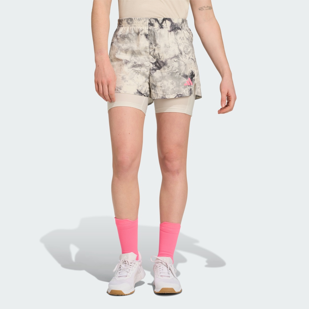 Спортивные шорты adidas OTR SD 2in1 W серый, бежевый