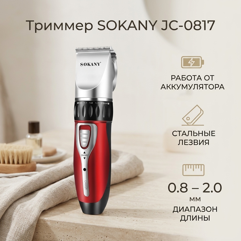 SOKANY триммер Тример Sokany JC-0817 черный