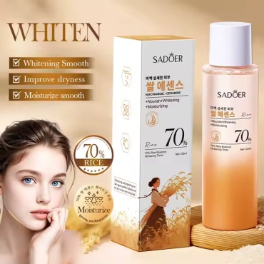 SADOER эссенция 70% Rice Essence Whitening - Отбеливающий с 70%-ной рисовой эссенцией для лица 120 мл