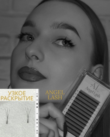 Angel Lash пучковые 3D B 0.07 мм черный 11 мм