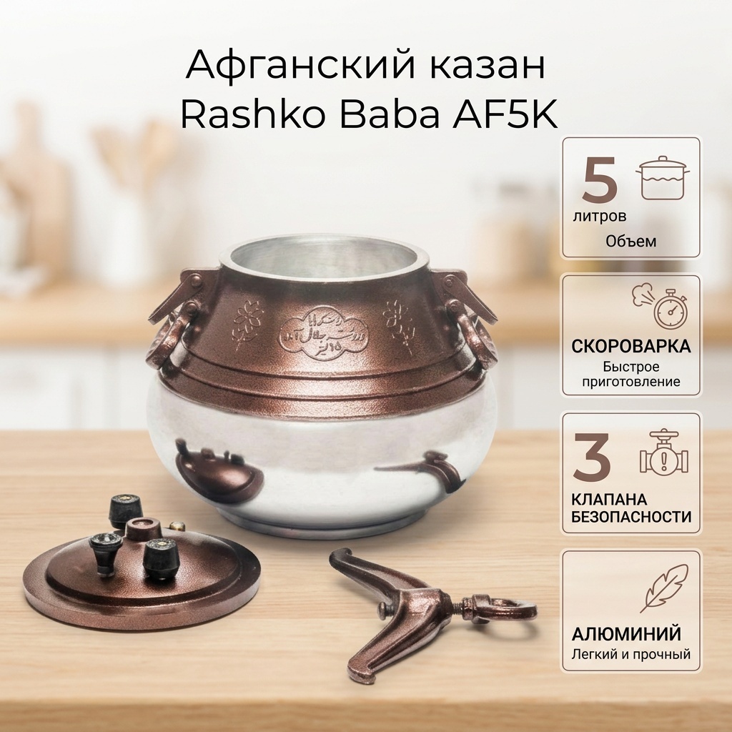 Казан Rashko Baba 5 л, алюминий