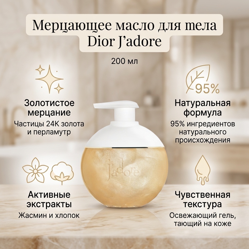 Dior JADORE масло для тела 200 мл