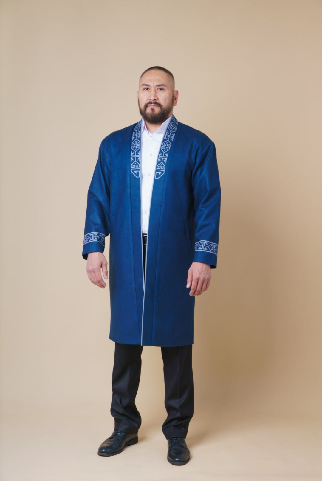 Национальный костюм ALKUM синий, бежевый, хаки