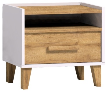 Тумба Глазов Айрис Н00103438, 49x44x36 см, белый, коричневый