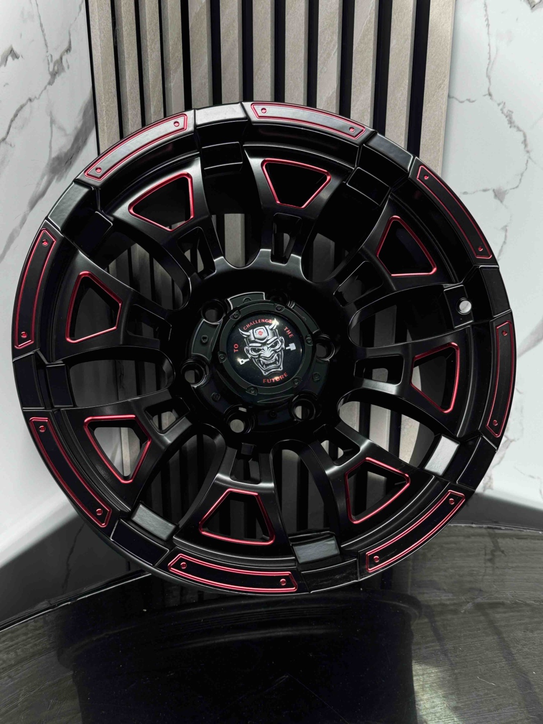 Top Grade off-road 088 9x17/6x139.7 D110.1 ET0 4 диска черный, красный