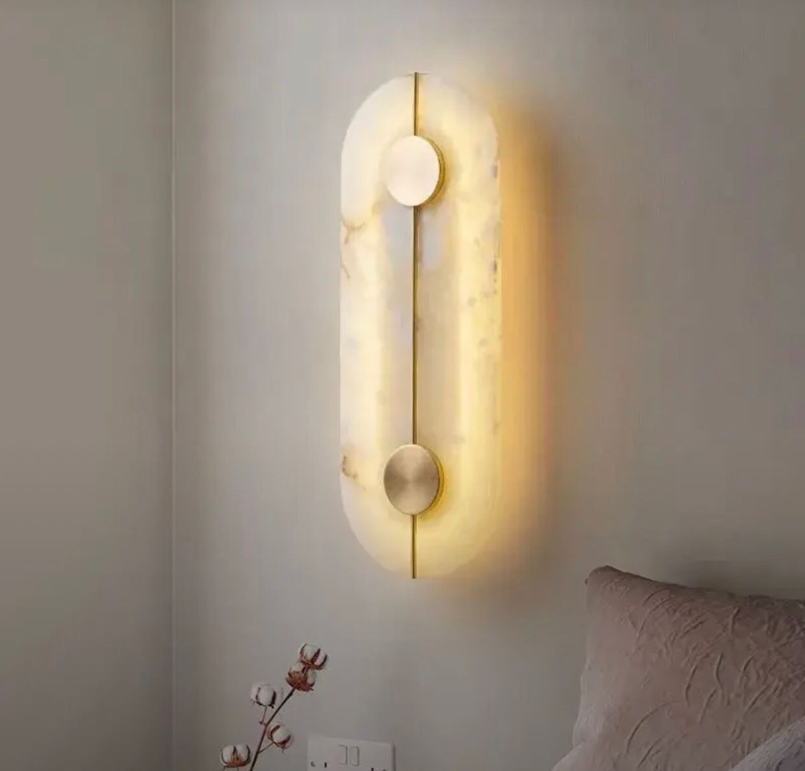 Бра настенный, накладной LU LED LED, золотистый, белый