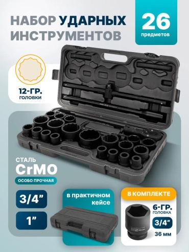 Набор инструментов универсальный 26 в 1 229231728
