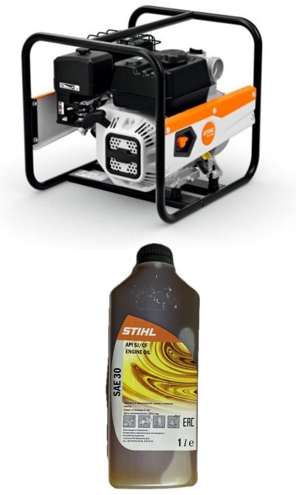 STIHL WP 300+масло STIHL sae 30