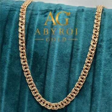 ABYROI GOLD 0701 длина 55 см, вес 10 г золото, плетение бисмарк