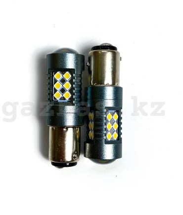 Светодиодные автомобильные LED-лампы TQ 324 1157 (P21/5W) двухконтактные металл. цоколь (комплект 2 шт.)