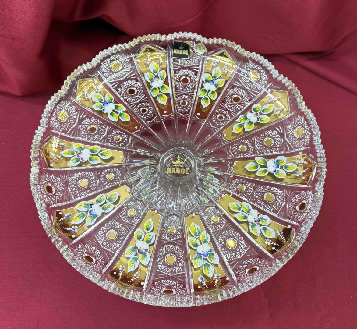 Bohemia Karol Crystal тортница SMALT CRYSTAL 66025/57113/305 круглая 1 шт