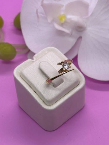 SAR JEWELRY tohsa-1063_17 размер 17 вес 2.385 г золото, фианит