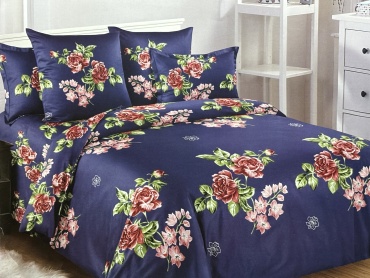 Комплект 1001 ночь Flowers 1 1-спальный сатин, 2 наволочки: 70x70 см