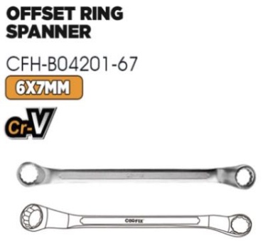 Coofix ключ комбинированный 6x7 мм CFH-B04201-67, 1 шт
