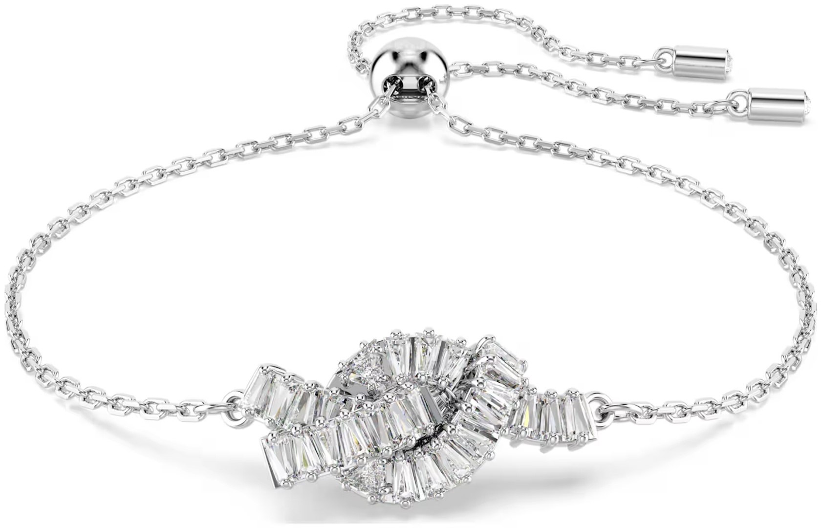 Swarovski длина 24 см бижутерный сплав, кристаллы Swarovski, цирконий