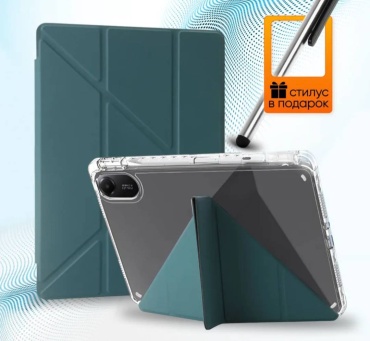 Чехол Mircase для Samsung Galaxy Tab S10 Lite 10.9 дюйм прозрачный, зеленый