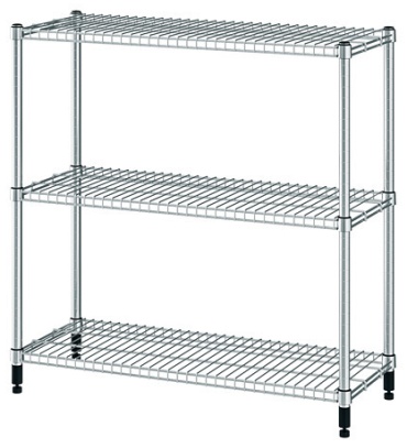 Стеллаж напольный IKEA OMAR, 92x36x94 см, алюминий