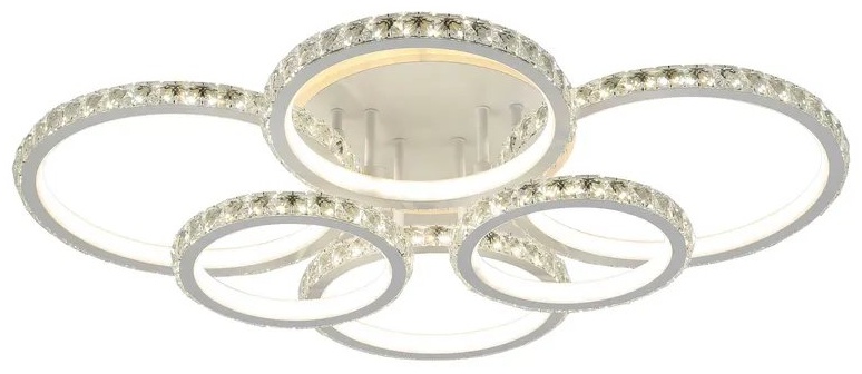 Люстра потолочная LED, кол-во ламп: 6 шт