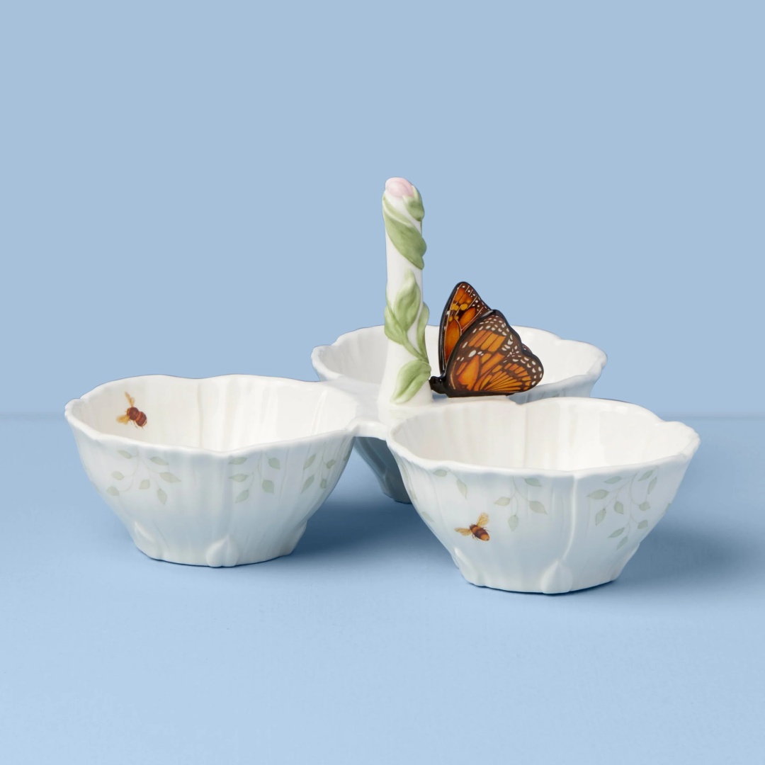 Lenox менажница Butterfly Meadow фигурная 1 шт