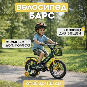 Велосипед LUNEX 6011 Барс 2026 10 дюймов желтый