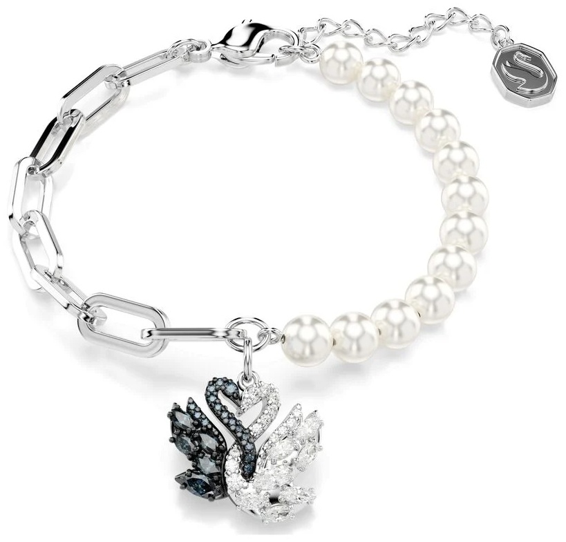 Swarovski длина 20.5 см ювелирный сплав, жемчуг, кристаллы Swarovski, цирконий