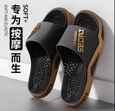 Шлепанцы Sport Fashion бронзовый, черный