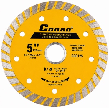 Диск отрезной алмазный 125x22х2 мм, Conan COC125